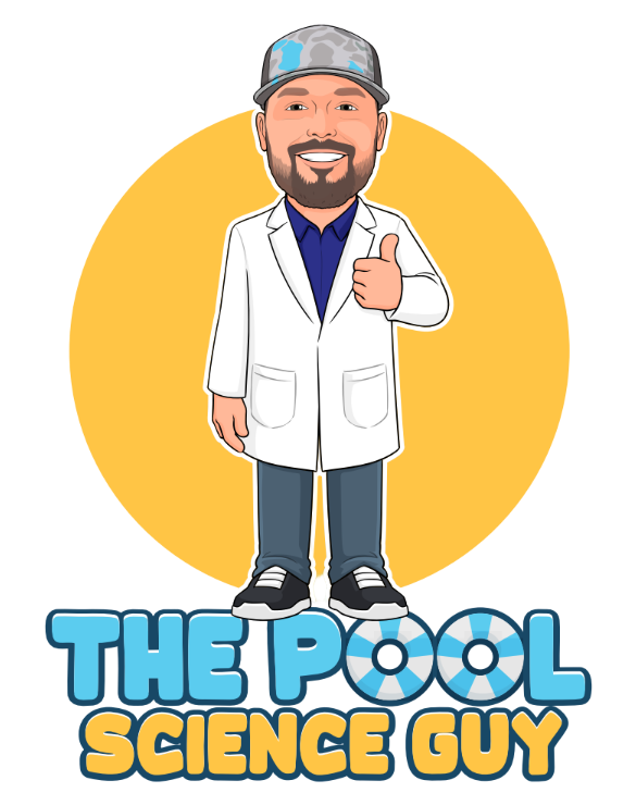 The Pool Science Guy mascot giving a thumbs up